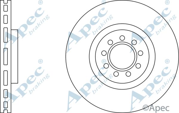 APEC BRAKING Jarrulevy DSK2534